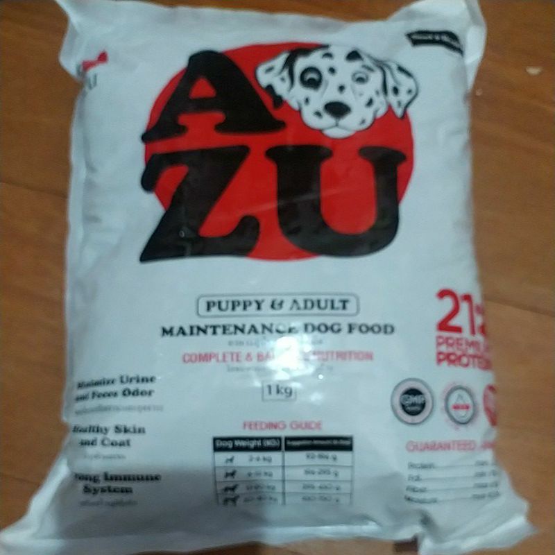 AZU maintenance dog food for puppy & adult 1kg Shopee Philippines