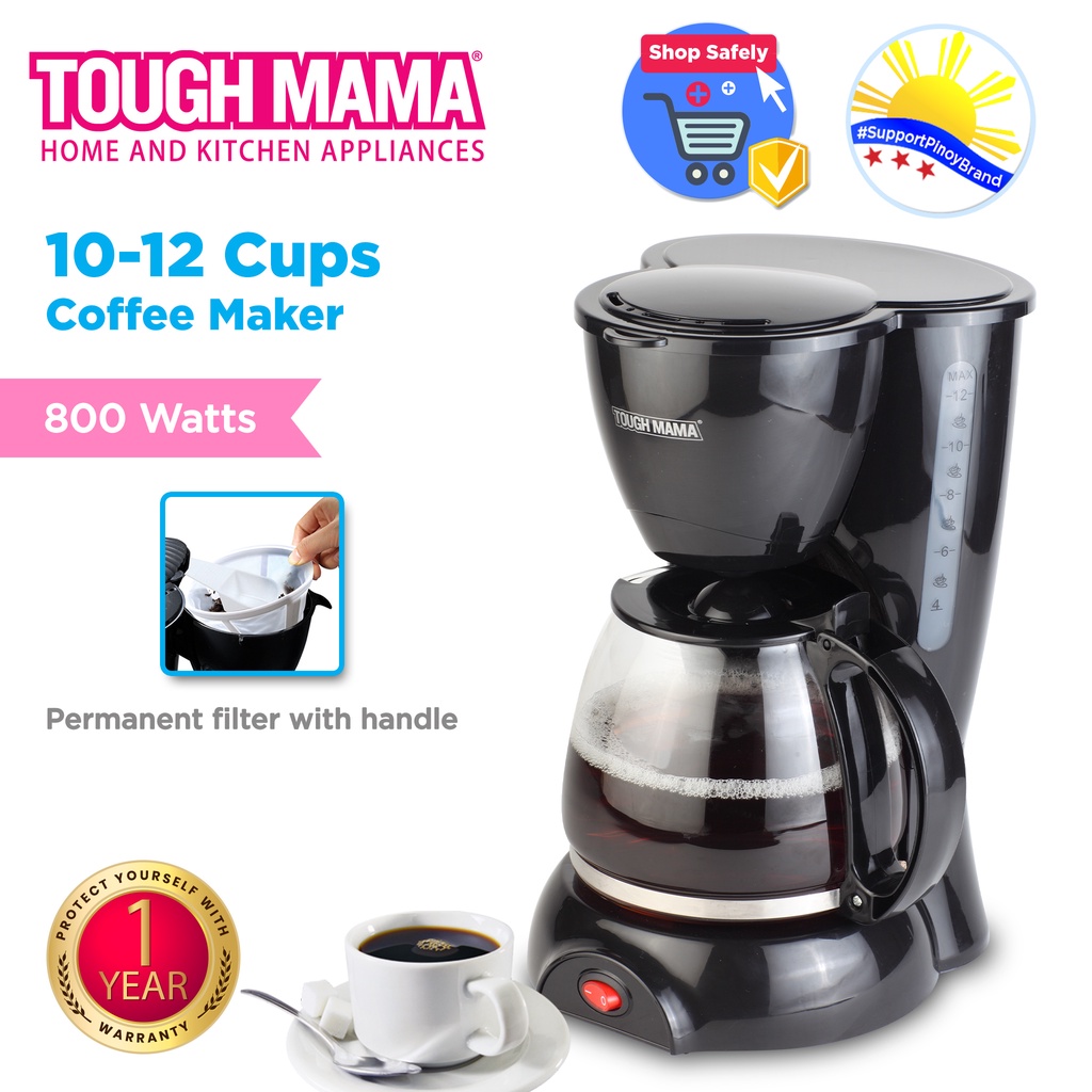 Tough Mama Ntmcm 636 10 12 Cups Coffee Maker Shopee Philippines