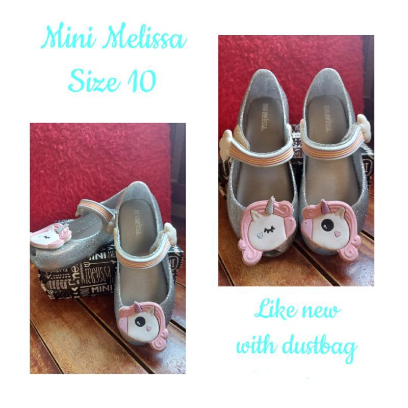 mini melissa unicorn size 10