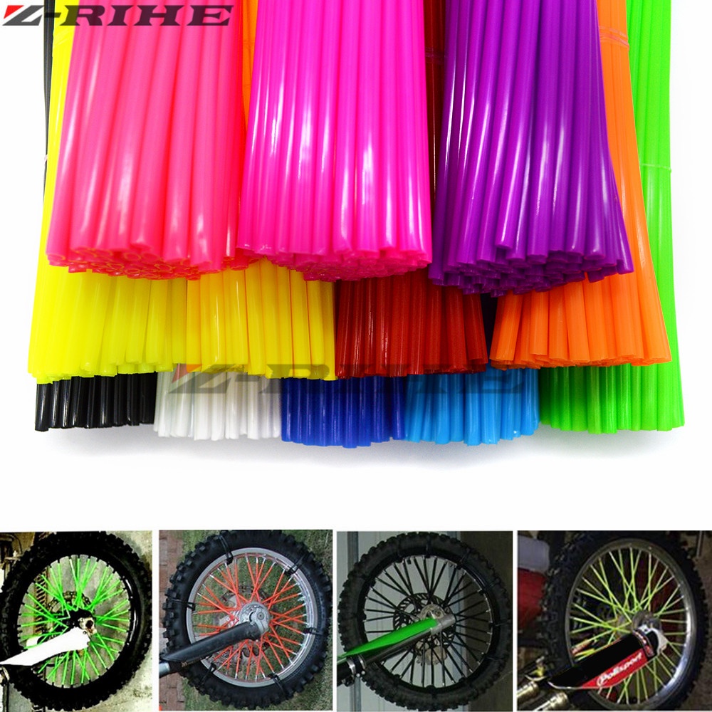 originalUniversal Motocross SPOKE SKINS Wheel RIM SPOKE COVERS For