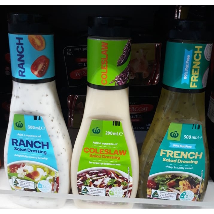 Woolworths Salad Dressings Choice Of Coleslaw Ranch French 290g To 300g Shopee Philippines