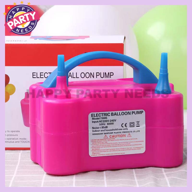 Electric Birthday Balloon Pump Electric Balloon Pump Pink Double Nozzle