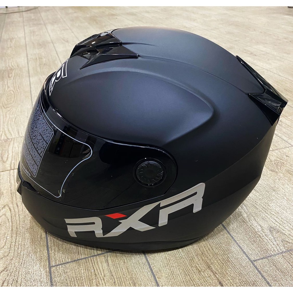 RXR BLACK VISOR With ICC K691-2 Full Face Helmet For Adult size large