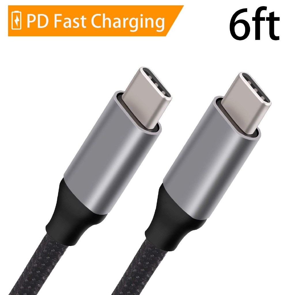 USB C TypeC to TypeC Cable Nylon Braided Fast Charger Shopee Philippines