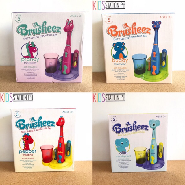 brusheez electric toothbrush set