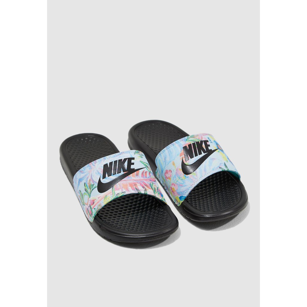 women's nike benassi jdi print fp slide sandals