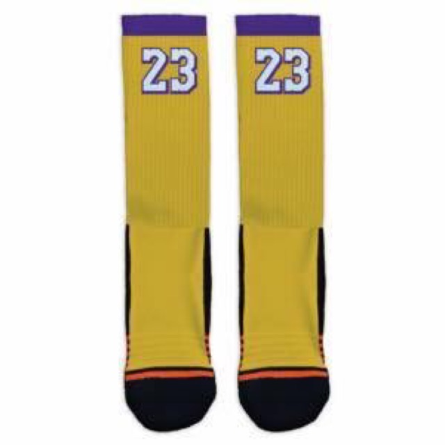 lebron socks lakers