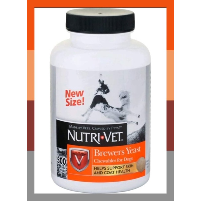 Nutrivet Brewers Yeast Chewable Tablets For Healthy Skin and Coat of Puppies and Adult Dogs #1