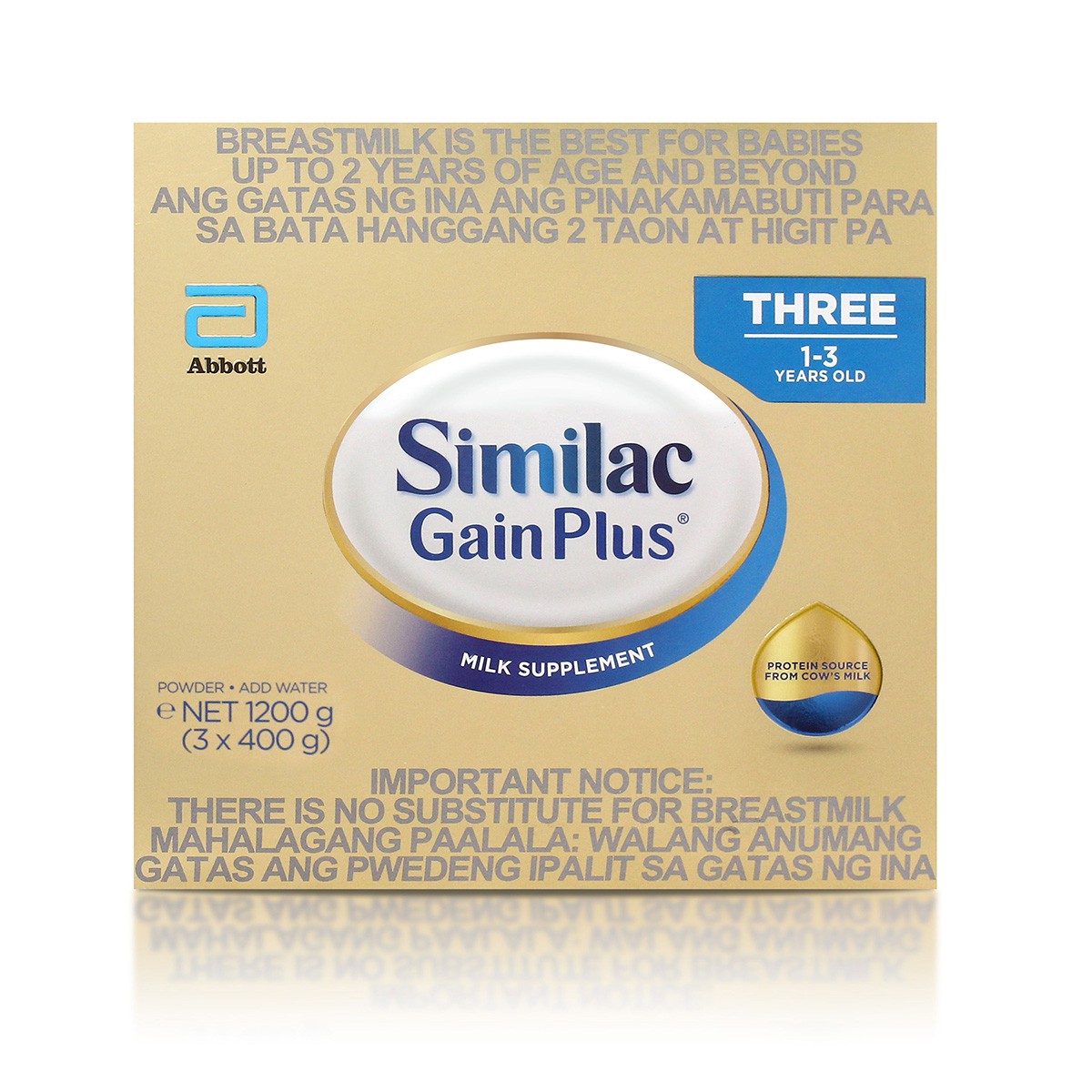 similac gain plus 3 years old