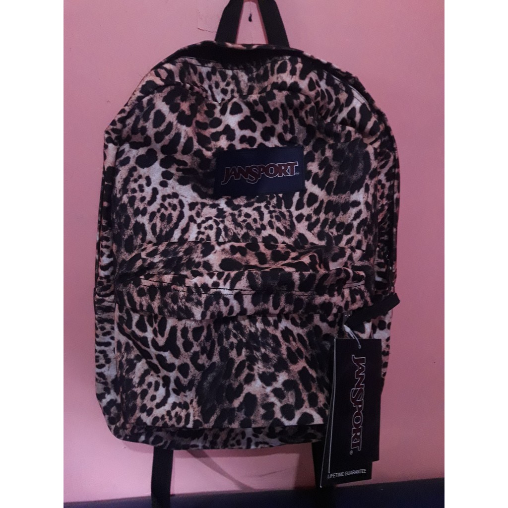 jansport leopard backpack