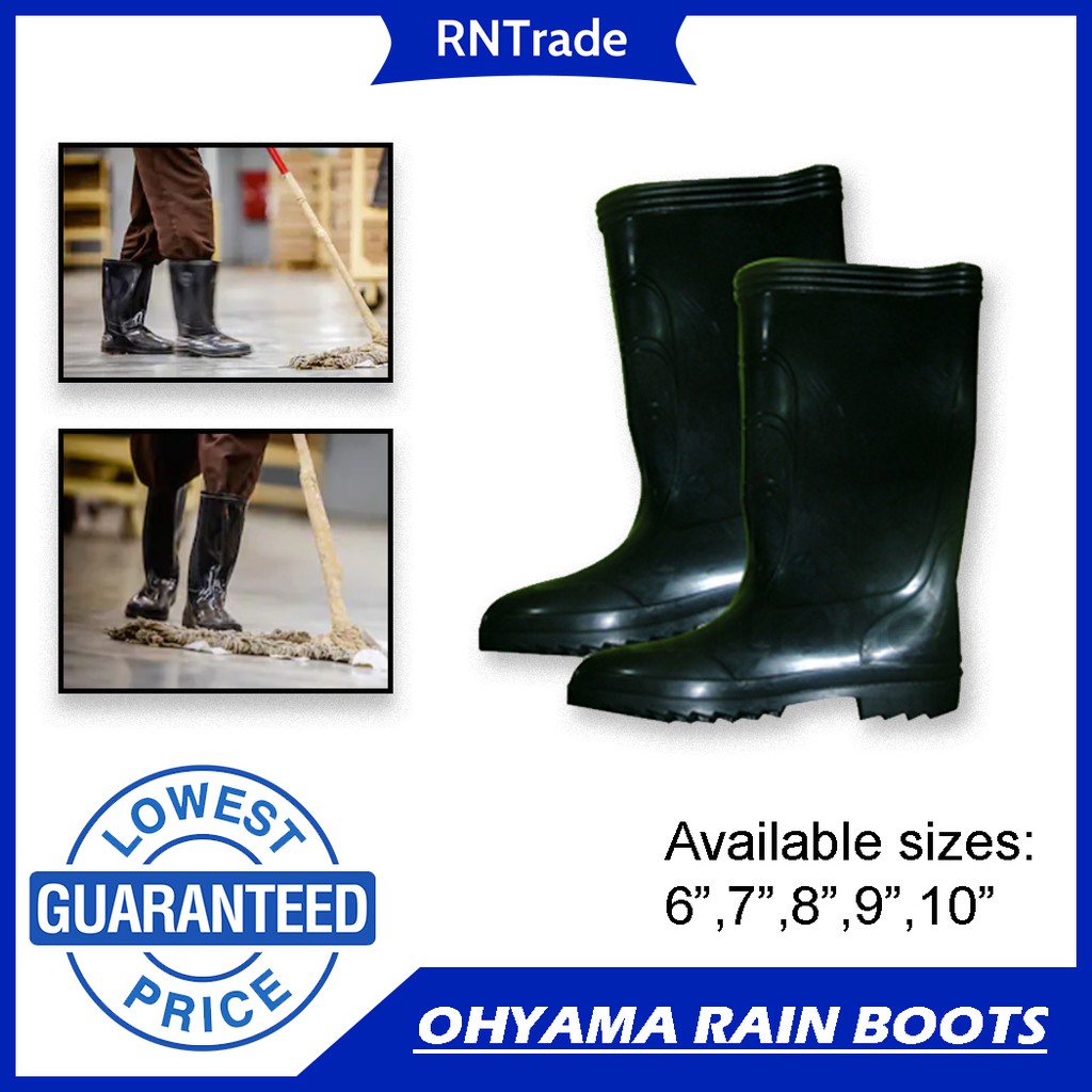 low cut rubber rain boots