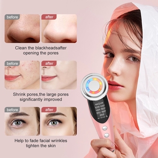 7 In 1 EMS Facial LED Light Therapy Wrinkle Removal Skin Lifting Tightening Hot Treatment Skin Care #7