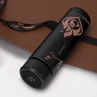 Genshin Impact 500ML Smart LED Temperature Display Vacuum Flask Thermos Bottle Zhongli Xiao Hu Tao Keep Hot And Cold Bottle 原神周边钟离魈胡桃万叶 LED智能温度屏显保温杯 #7