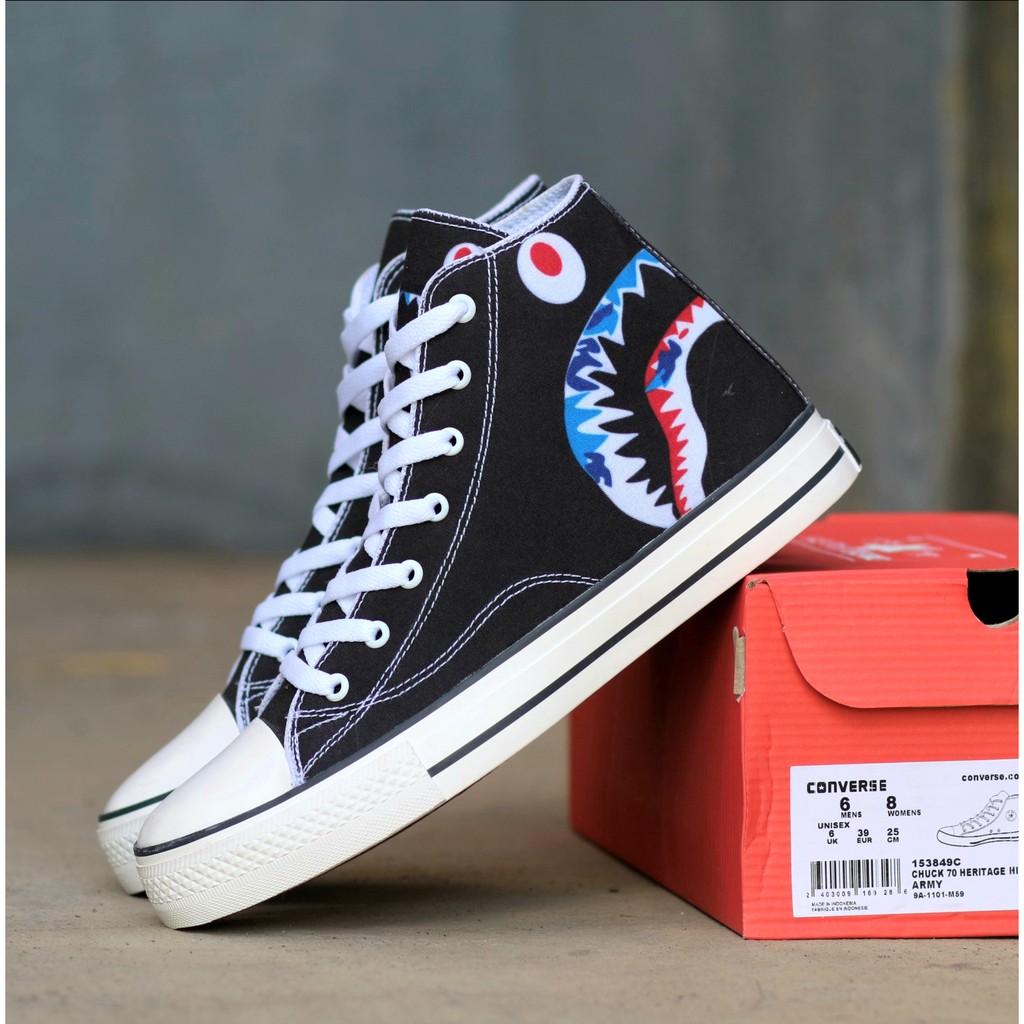 Converse Shark All Shoes Premium Quality Casual Men School | Shopee Philippines