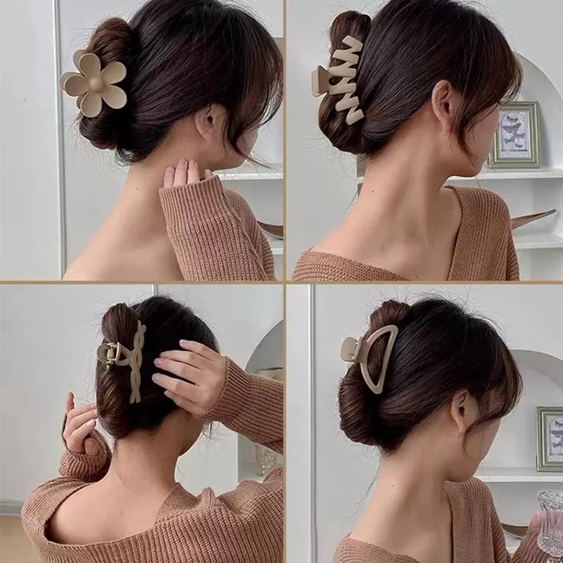 Hottrend hairpin with luxurious brown and white color combination, Korean style