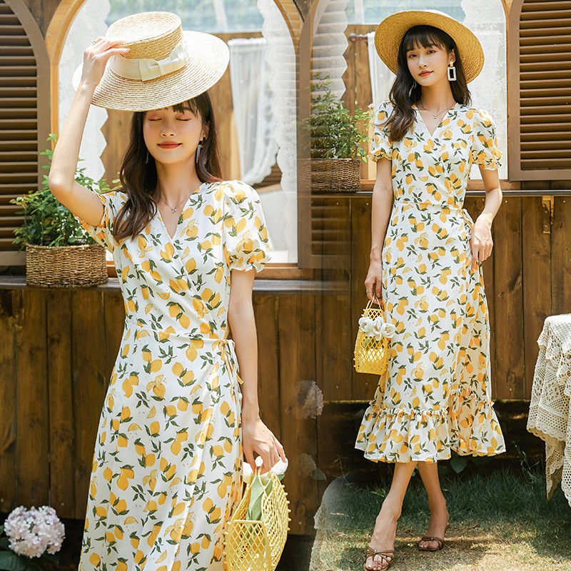 yellow holiday dress