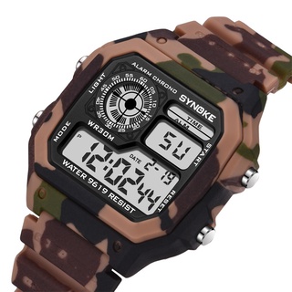 Synoke Digital Watch Camouflage Style G Shock Multifunctional Waterproof 30m for Man and Women Students 9619 #7
