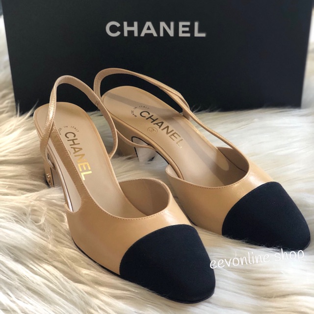 Authentic CHANEL slingback | Shopee 