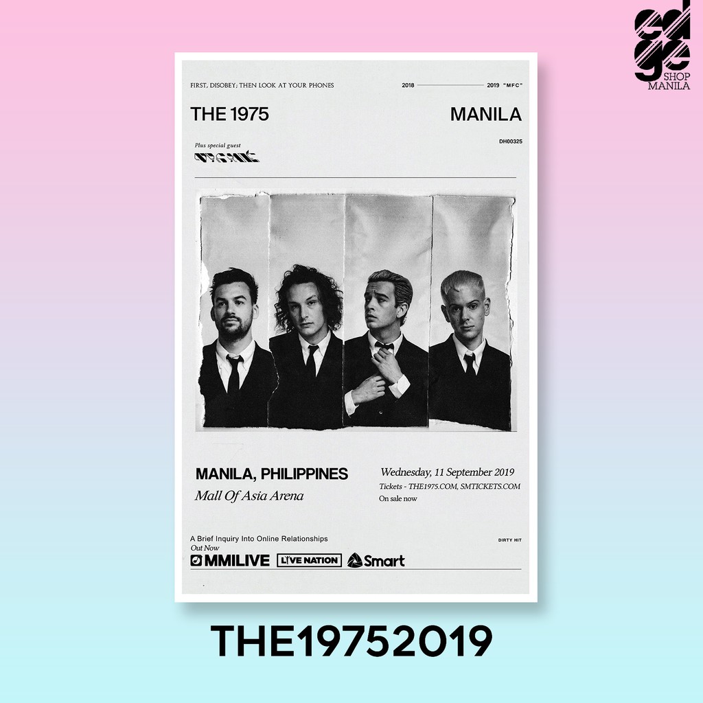 THE 1975 IN MANILA Concert Posters ( 305mm x 470mm ) Shopee Philippines