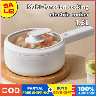 【Fast Delivery】Electric pot Rice cooker 1.5L hot pot multi-function anti-dry frying non-stick pan