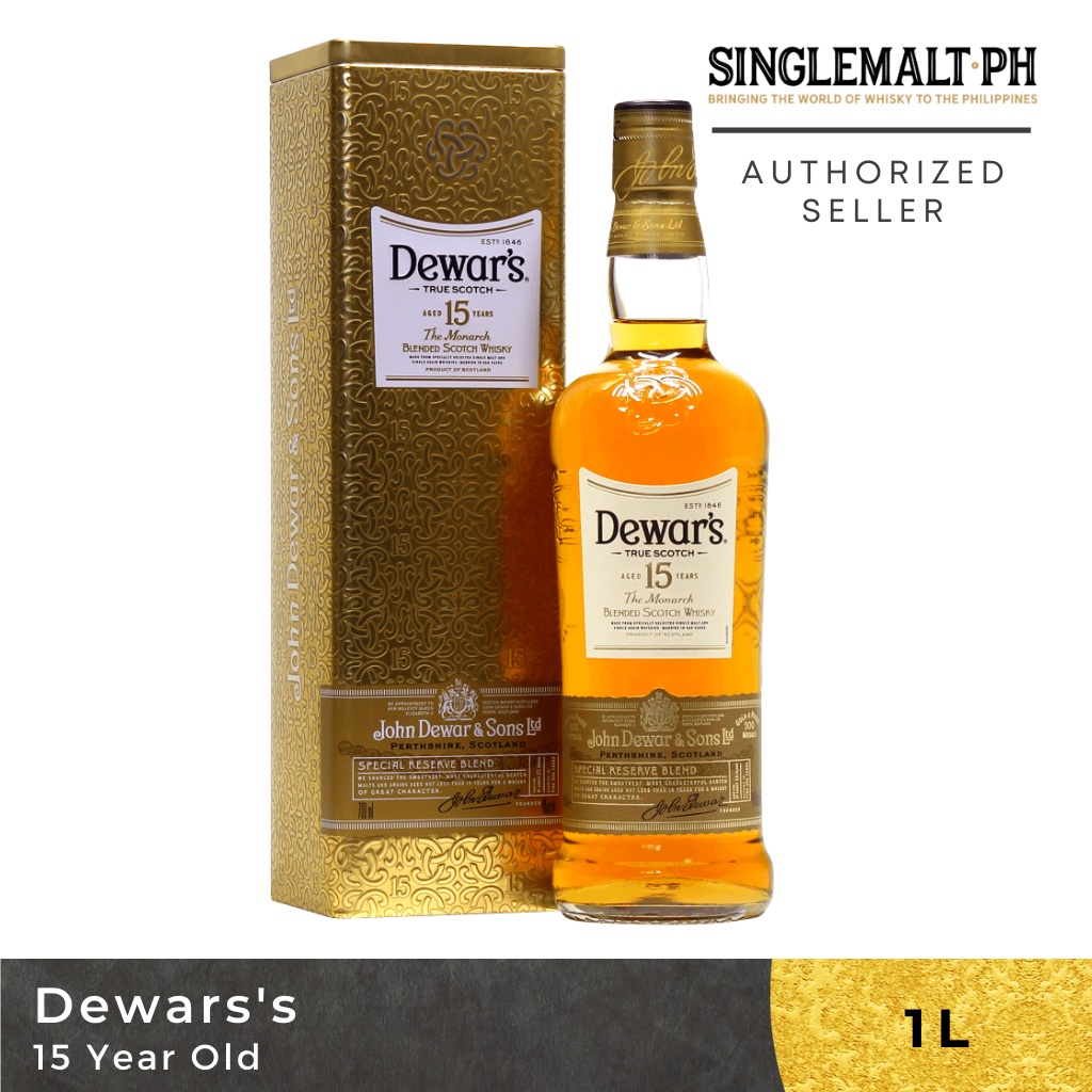 Dewars 15 Year Old Blended Scotch Whisky 1L Shopee Philippines