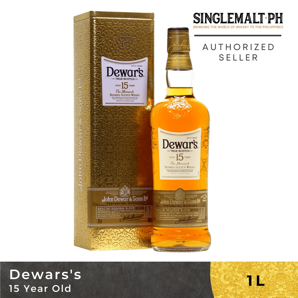 dewars-15-year-old-blended-scotch-whisky-1l-shopee-philippines