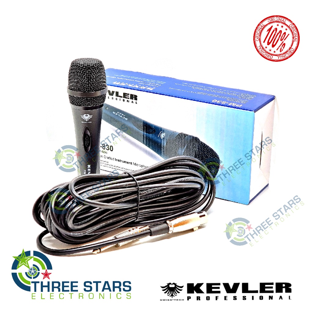 Kevler Original PM830 Professional Wired Microphone Mic (Black) PM830
