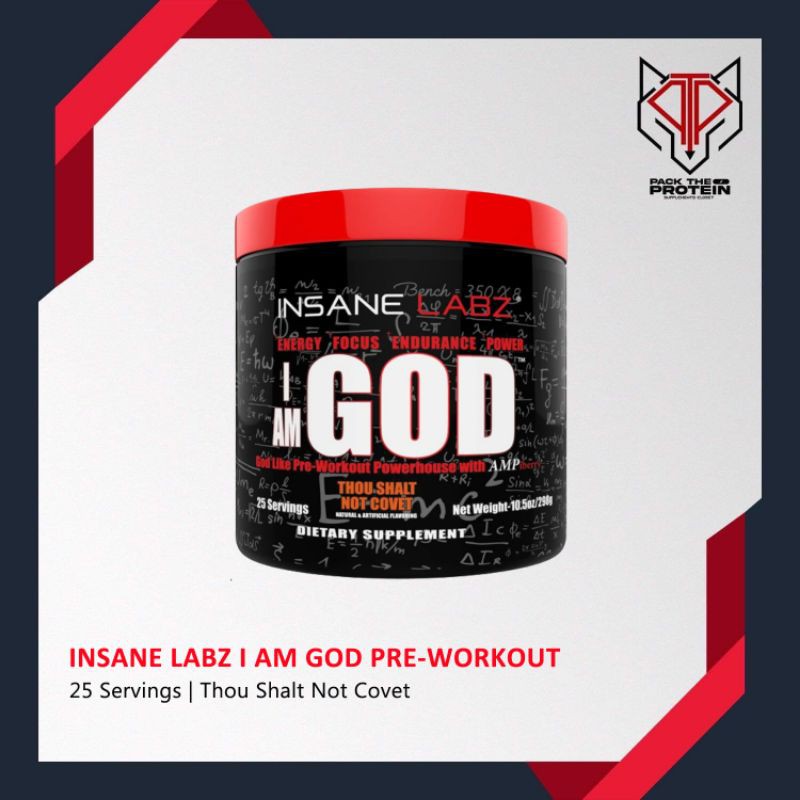 Insane Labz I Am God Pre Workout 25 Servings Fruit Punch Shopee Philippines