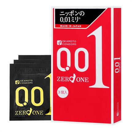 Okamoto 001 Standard Condom 3 Pcs.