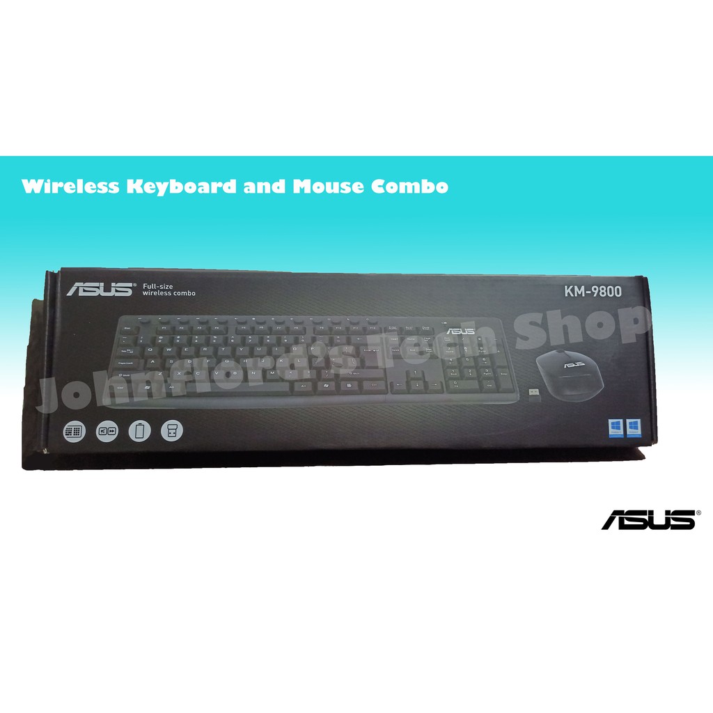 Asus KM9800 Wireless Keyboard and Mouse Combo, Plug and Play