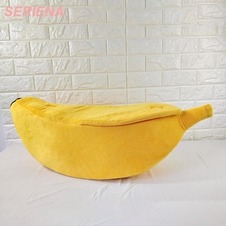 Banana Shape Warm Pets Bed House Cozy Puppy Cushion Mat Basket Kennel Cat Nest #8