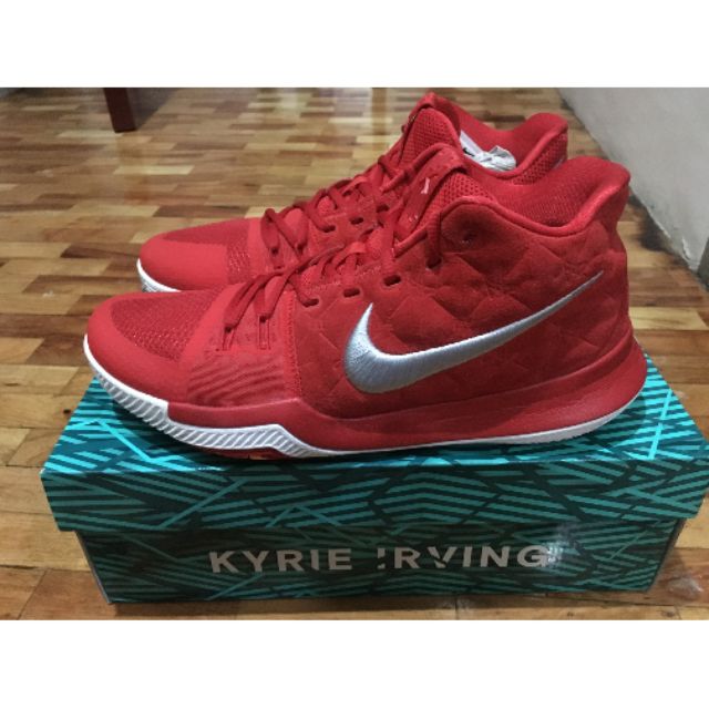 Kyrie 3 Red Suede | Shopee Philippines