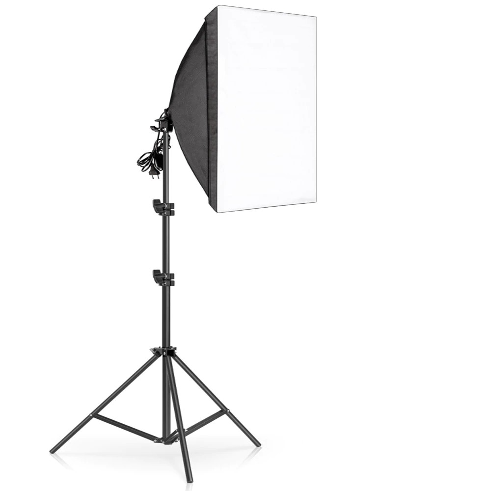 Studio Lighting Softbox 50 * 70cm Photography Kit with 2m Light Stand and  45w Light Bulb | Shopee Philippines