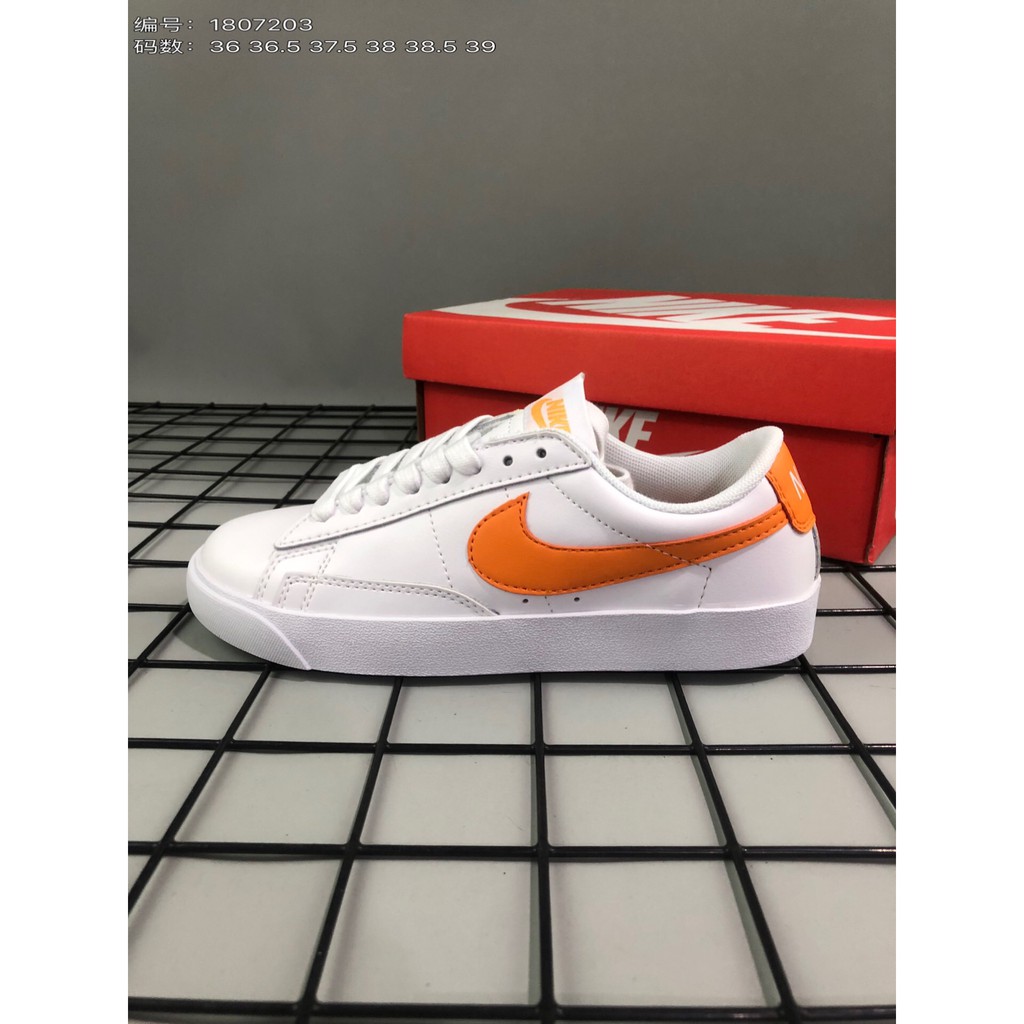 nike blazer low womens orange