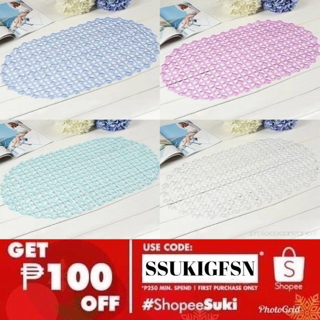 Bath Mat Translucent Bath Mat With Suction Cup Non Slip Mat Shower