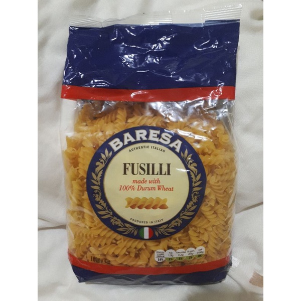 Baresa Fusilli Pasta 1000g | Shopee Philippines