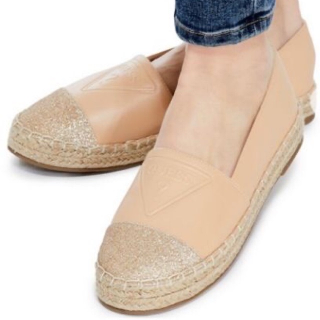 olivia logo espadrilles guess