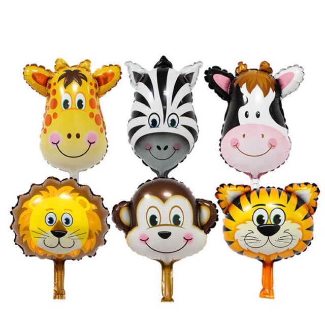 6pc 14inches Safari Jungle Balloons Animals Theme Party Decoration Birthday  Balloons | Shopee Philippines