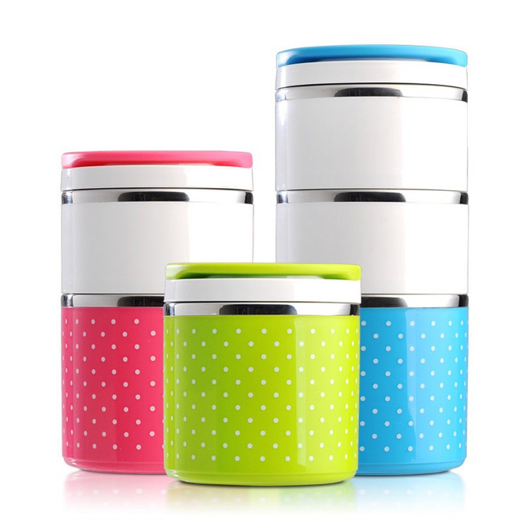 1-3 Layers Stainless Steel Thermal Insulated Lunch Box | Shopee Philippines