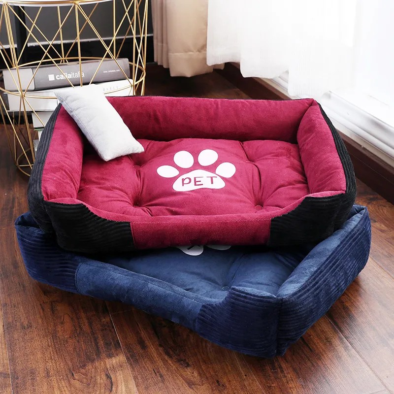 Cushion Sleeping Bed Super Soft Dog Bed Washable Plush Pet Bed Dog