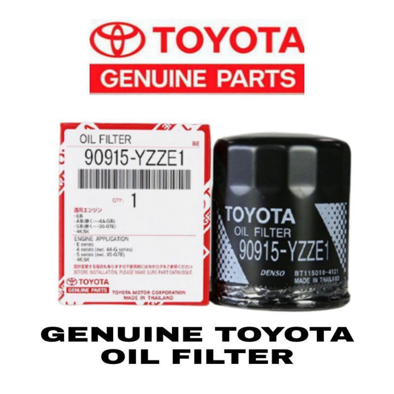 GENUINE TOYOTA OIL FILTER COD 90915YZZE1(C110) FOR VIOS / ALTIS