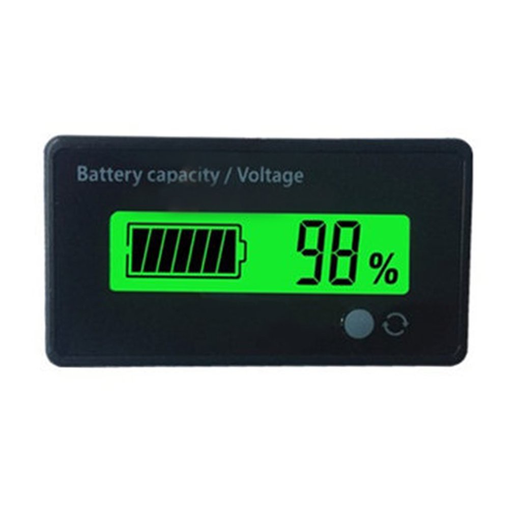 Battery Capacity Voltage Meter Tester Voltmeter Monitor Green Backlit