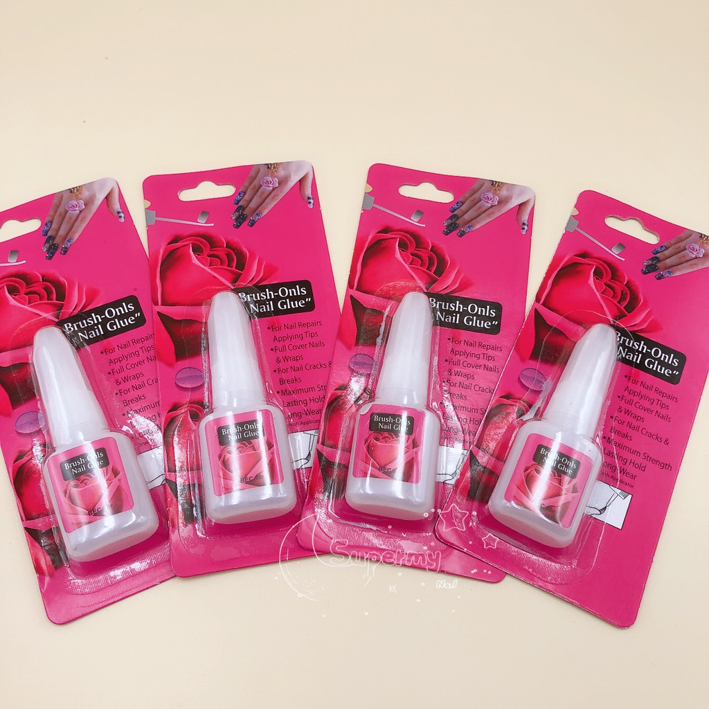 BRUSH ONLS NAIL GLUE 10G COVER NAILS WRAPS FOR NAIL CRACKS BREAKS FOR