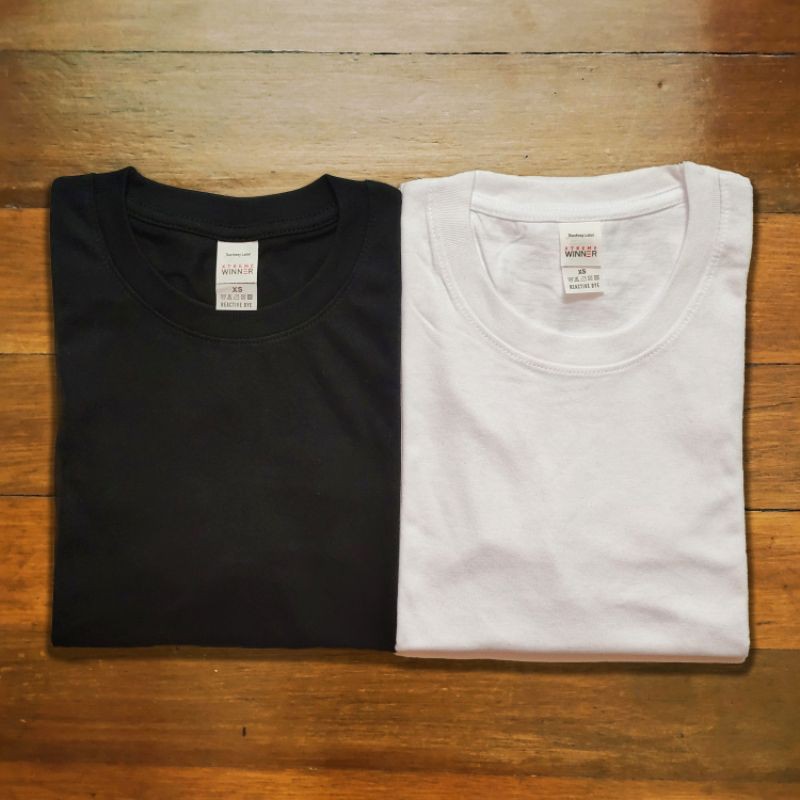 WINNER XTREME Plain Shirt (White, Black -Xs to 3XL) | Shopee Philippines