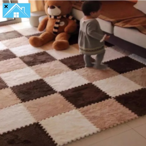 Baby Puzzle Mat Child Carpet Home Assembled Home Shaggy Soft Splice