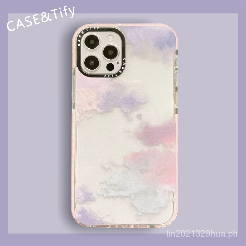 Casetify Inspired Design Iphone 12 Pro Max 11 Pro Max Xs Max Xr X Se 7 8 Plus Pink And Purple Cloud Shopee Philippines