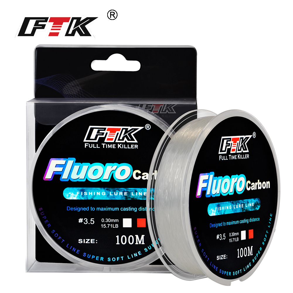 100M Fluorocarbon Coating 4.136LB34.32LB Carbon Fiber Monofilament