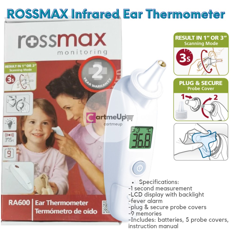 (CARTZ) ROSSMAX Infrared Ear Thermometer Shopee Philippines