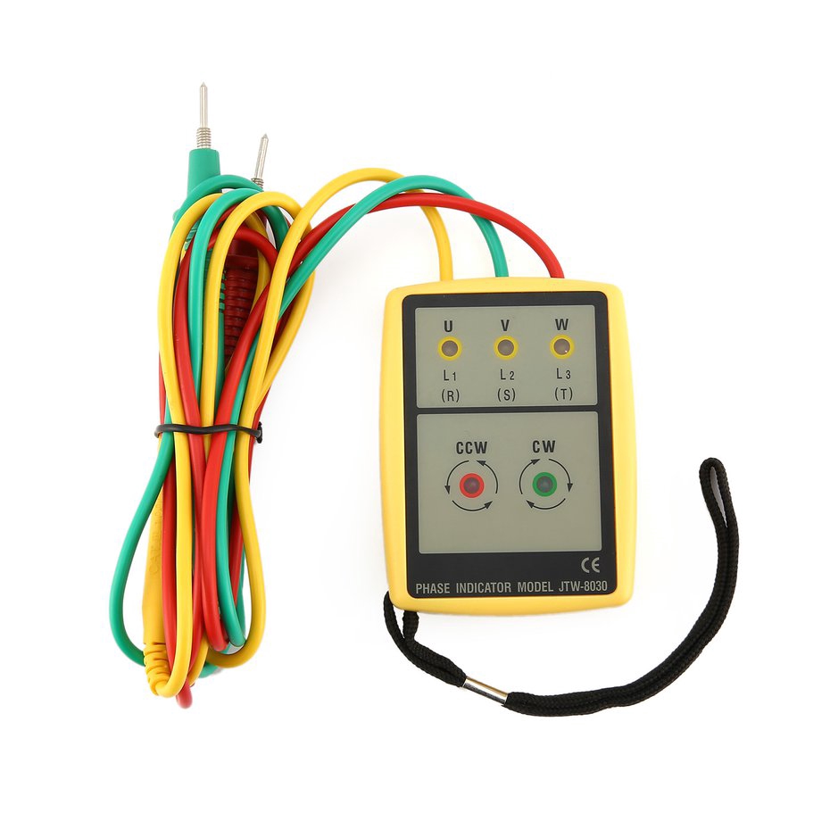 Sale Jtw Jtw 8030 3 Phase Sequence Meter Rotation Tester Phase Indicator Detector Shopee Philippines