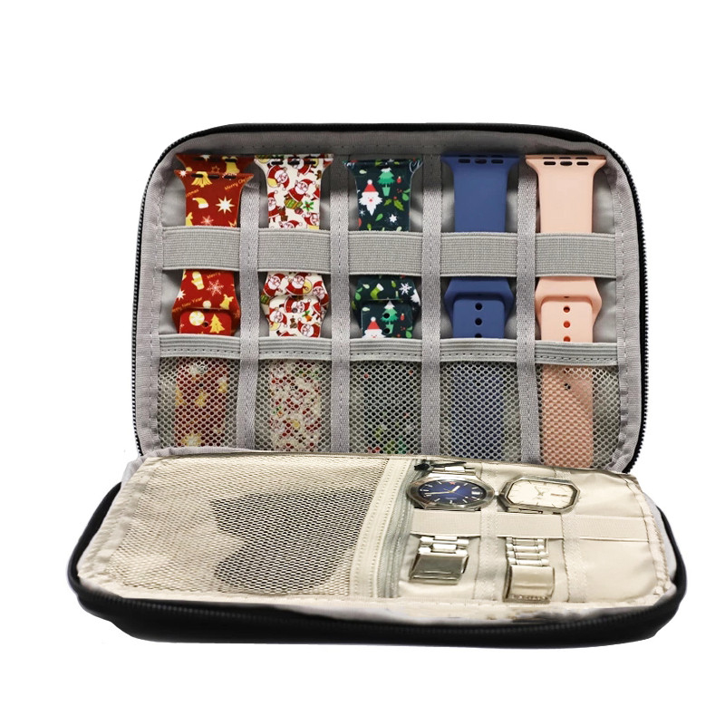 Portable Watch Strap Organizer for Apple Watch Travel Pouch Box Correas